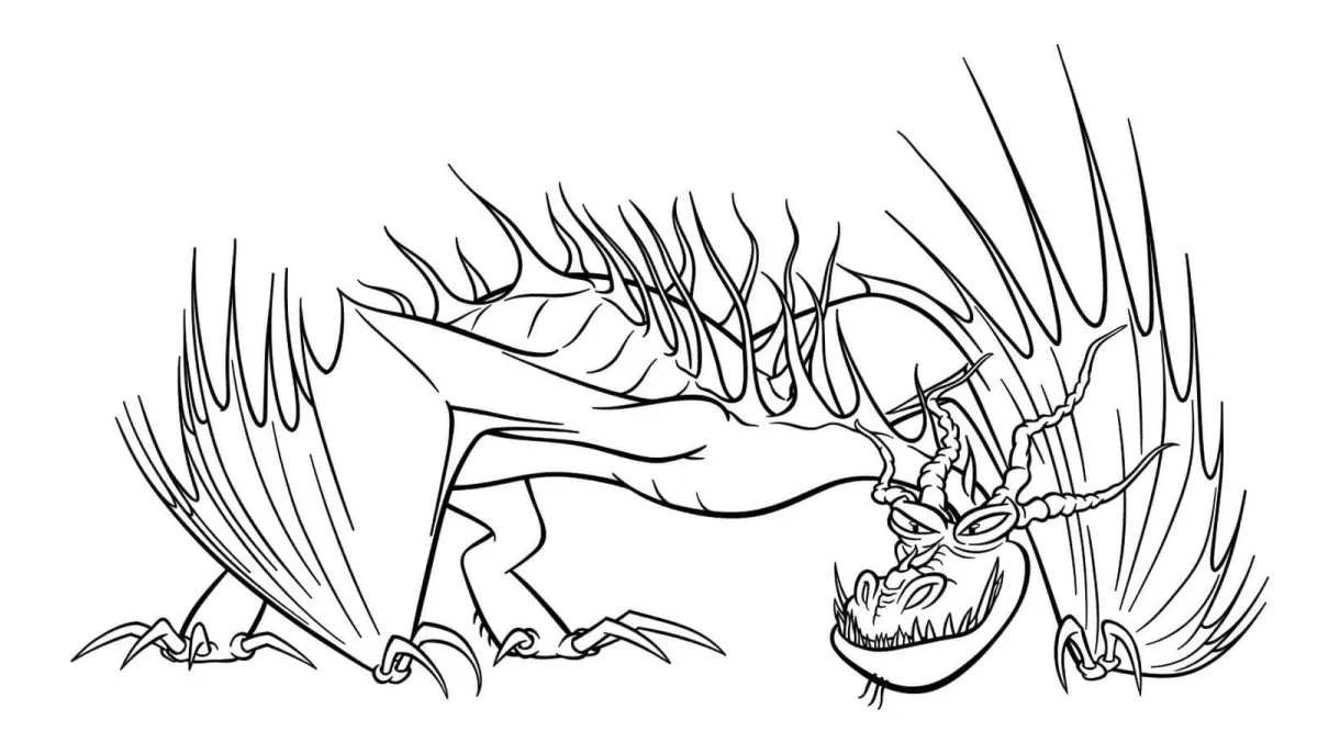 Printable how to train your dragon coloring page download