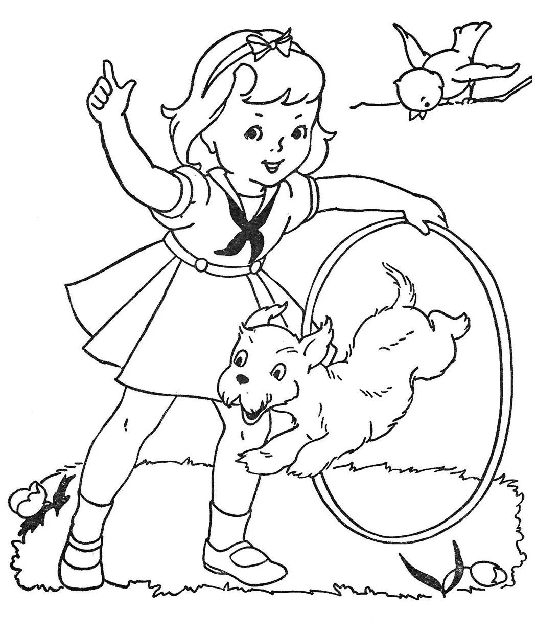 Hula Hoop Coloring Page at GetColorings.com | Free printable colorings