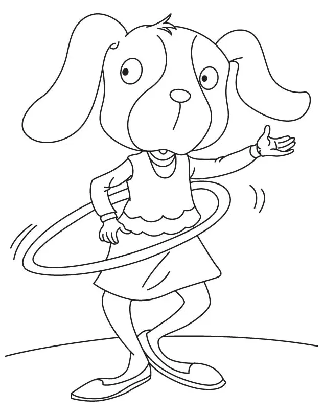 Hula Hoop Coloring Page at GetColorings.com | Free printable colorings