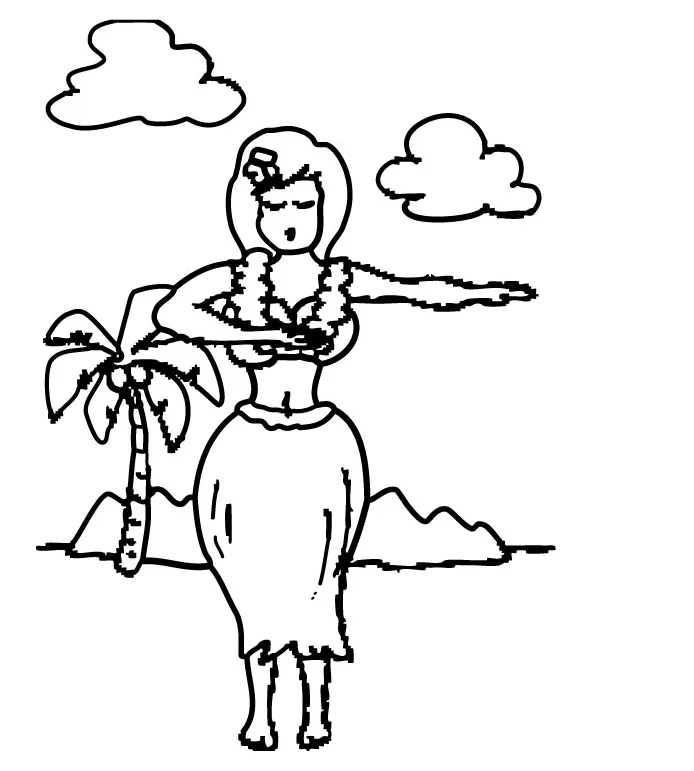 Hula Hoop Coloring Page at GetColorings.com | Free printable colorings