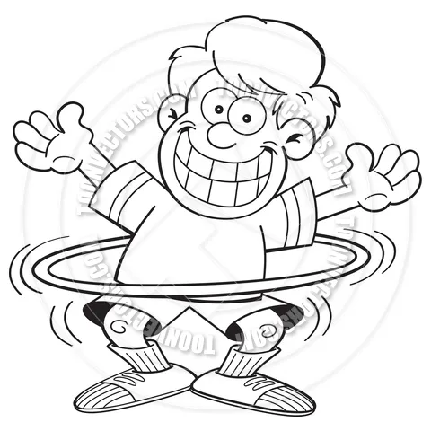 Hula Hoop Coloring Page at GetColorings.com | Free printable colorings