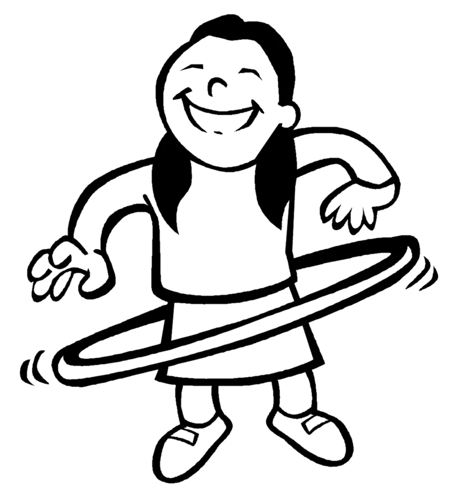 Hula Hoop Coloring Page at GetColorings.com | Free printable colorings