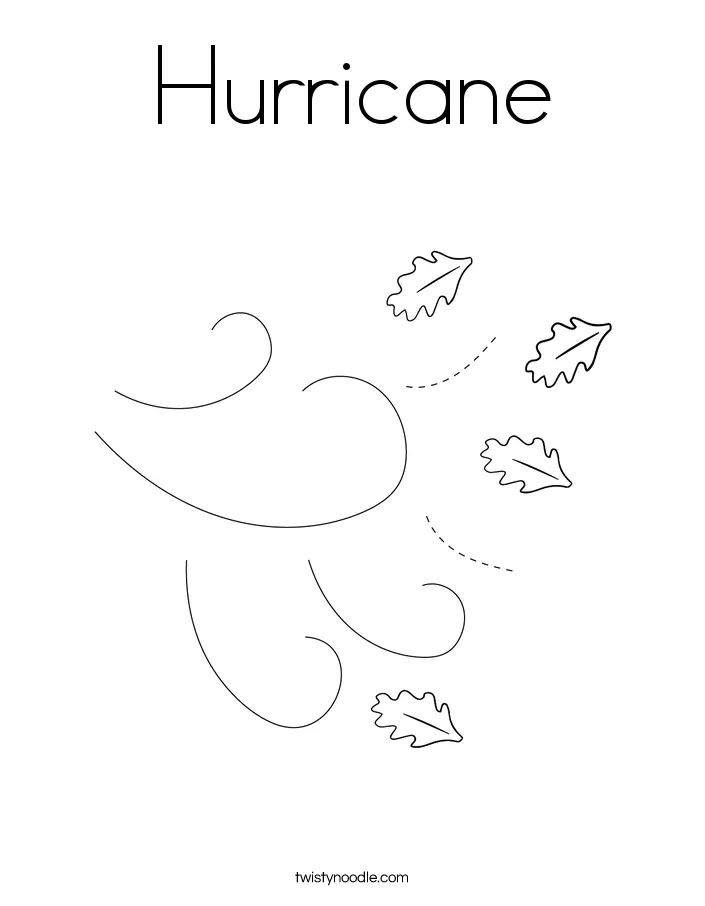 Hurricane Coloring Page - Twisty Noodle