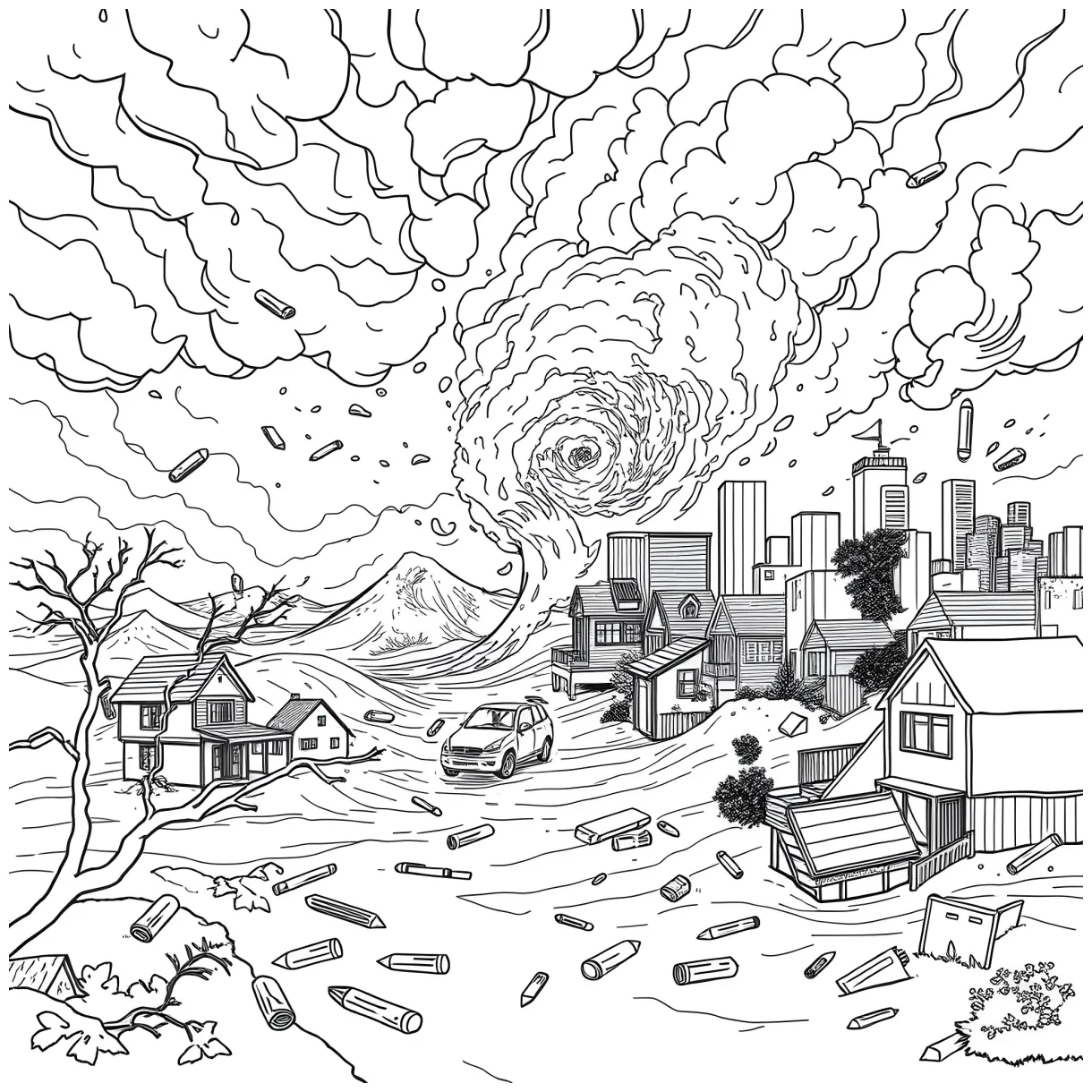 Best Hurricane Coloring Pages (Free Printable PDF)