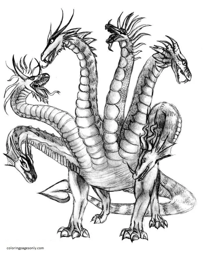 Hydra Coloring Pages - Coloring Pages For Kids And Adults