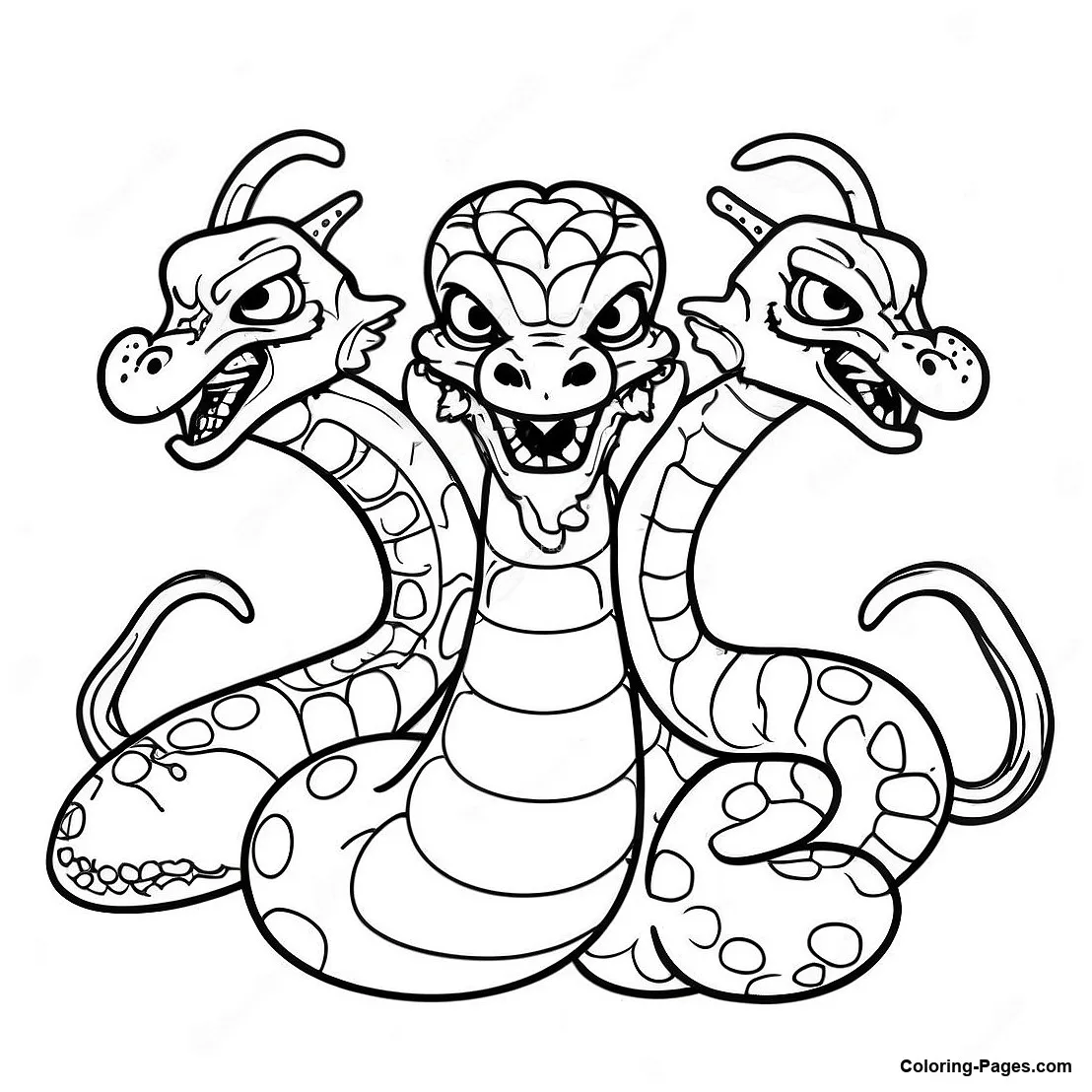 Hydra Coloring Page | Coloring-Pages.com