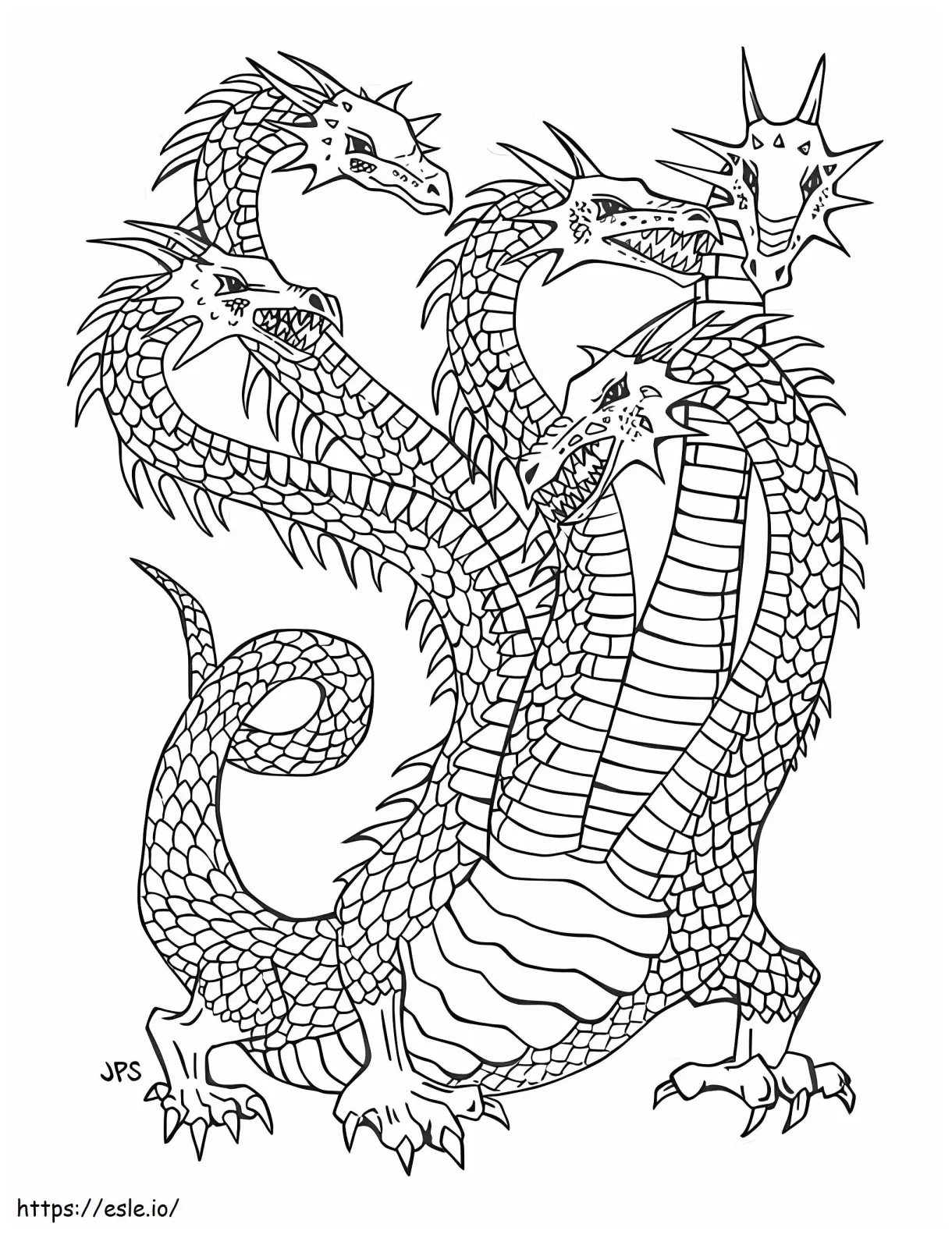 Pleasant Hydra coloring page