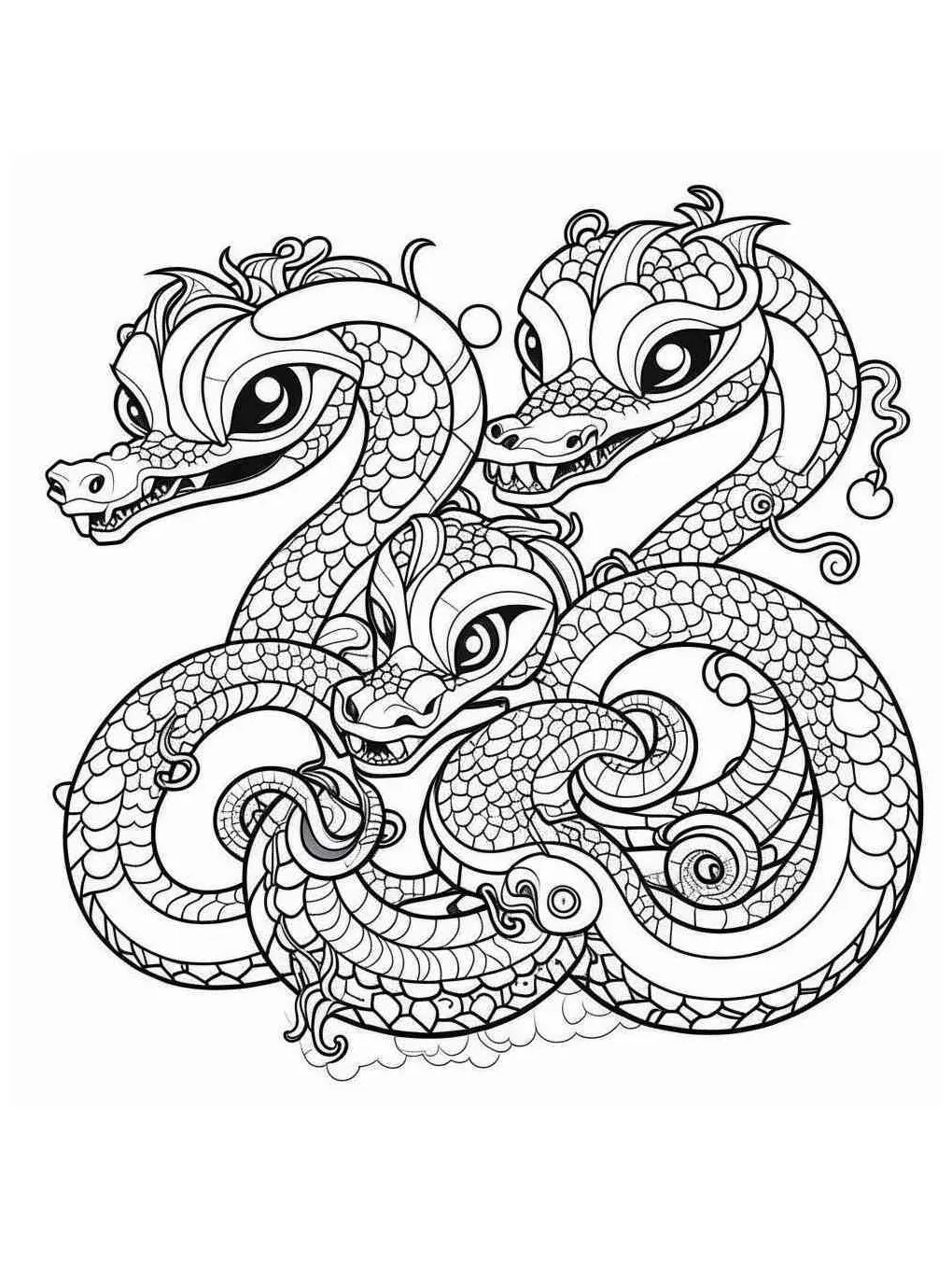 Hydra coloring pages
