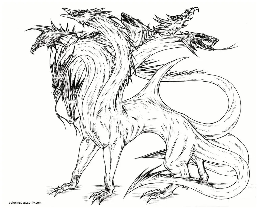 29 Hydra Coloring Pages - ColoringPagesOnly.com