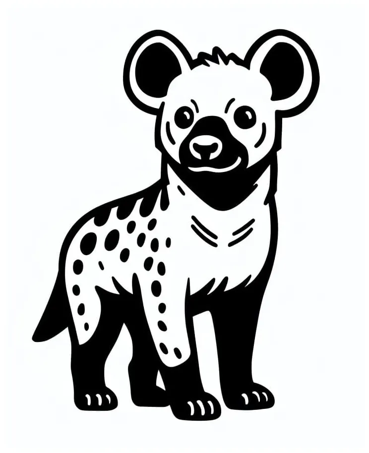 Little Hyena coloring page - Download, Print or Color Online for Free