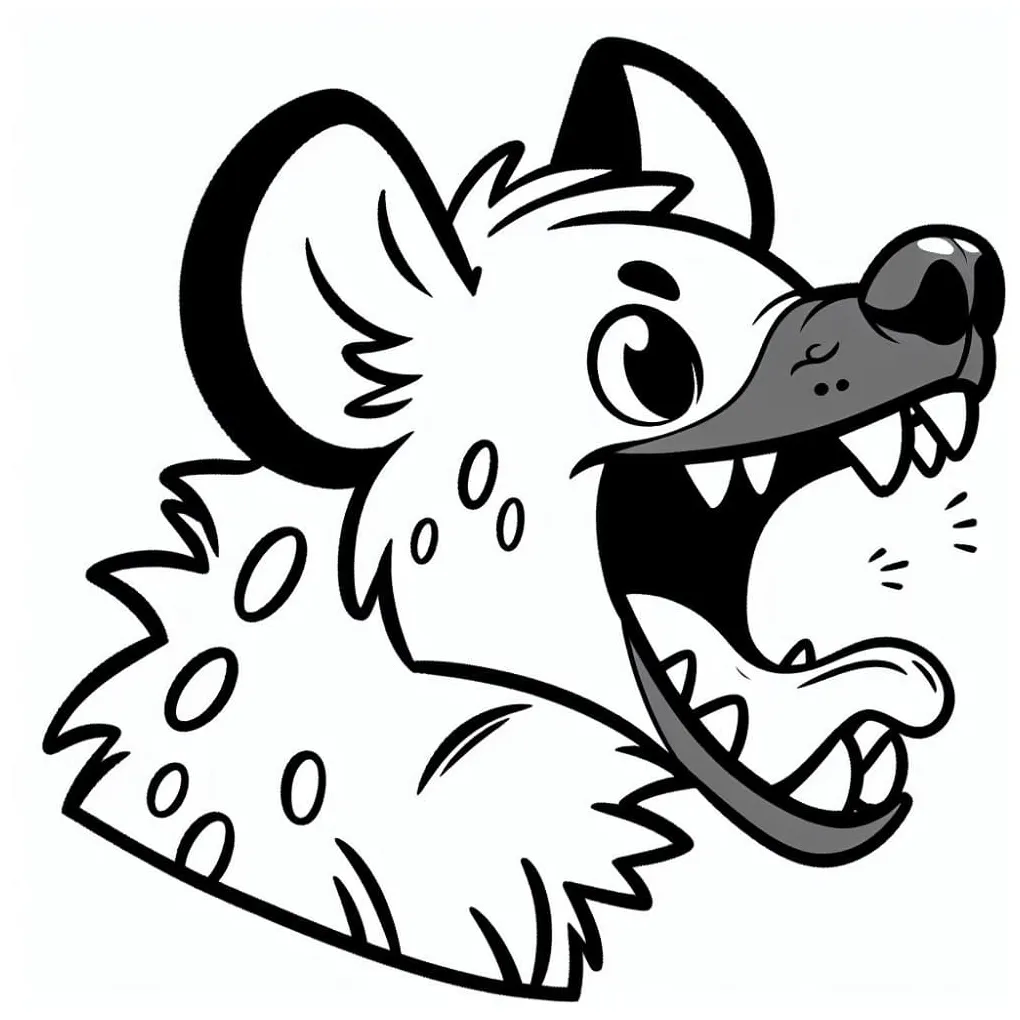 Hyena coloring pages - ColoringLib