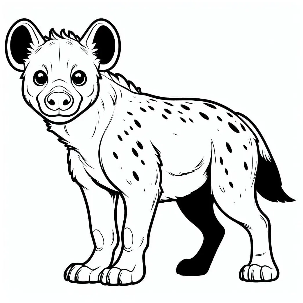 Hyena coloring pages - ColoringLib