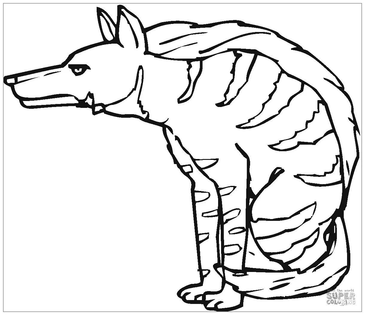 Hyena Coloring Pages - ColoringBay