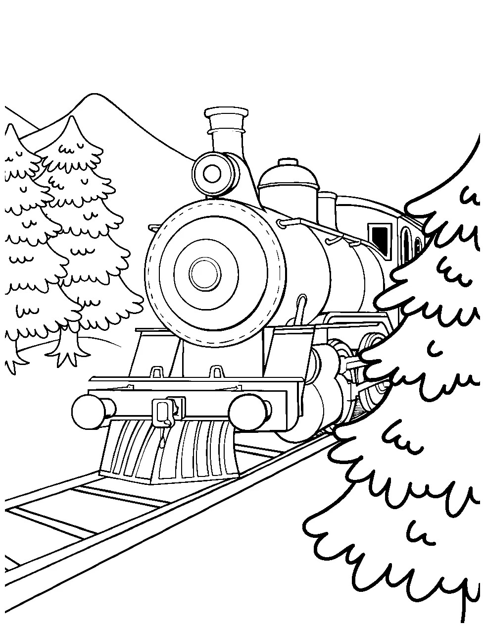 45 train coloring pages free sheets