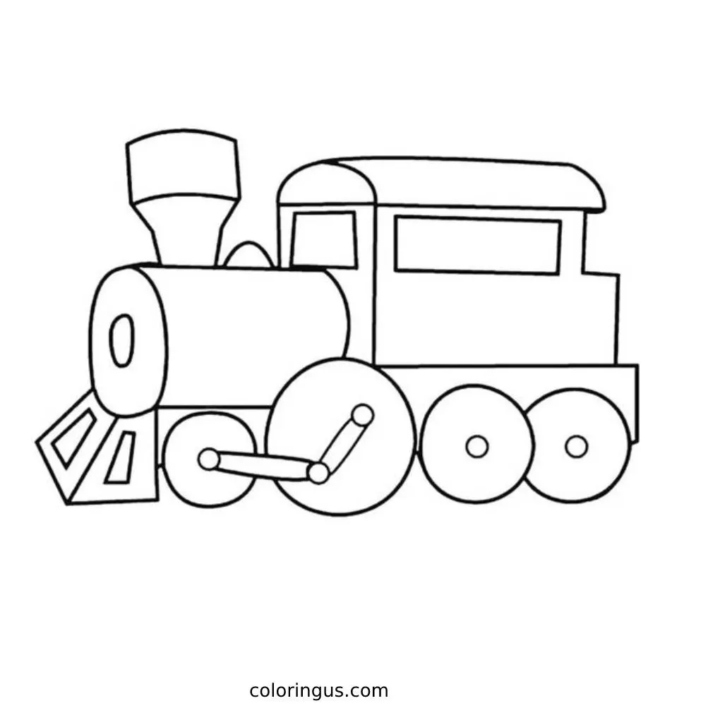 Train coloring pages free printable pdf