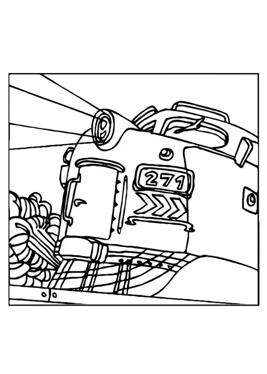 Coloring page train locomotive free printables img 10974
