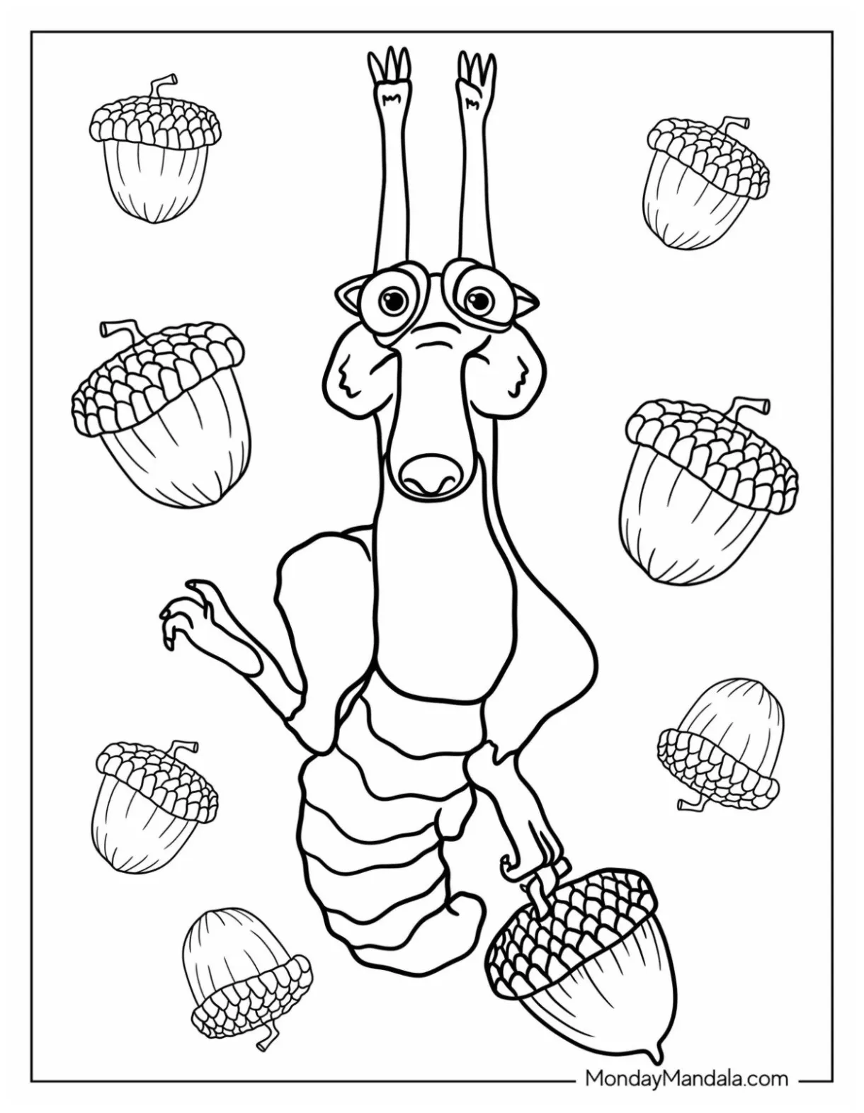 20 Ice Age Coloring Pages (Free PDF Printables)