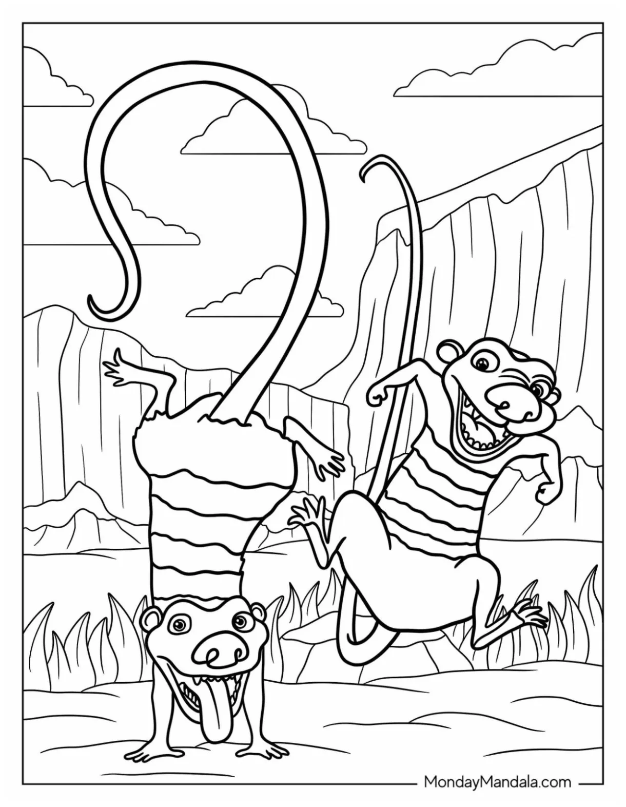 20 Ice Age Coloring Pages (Free PDF Printables)