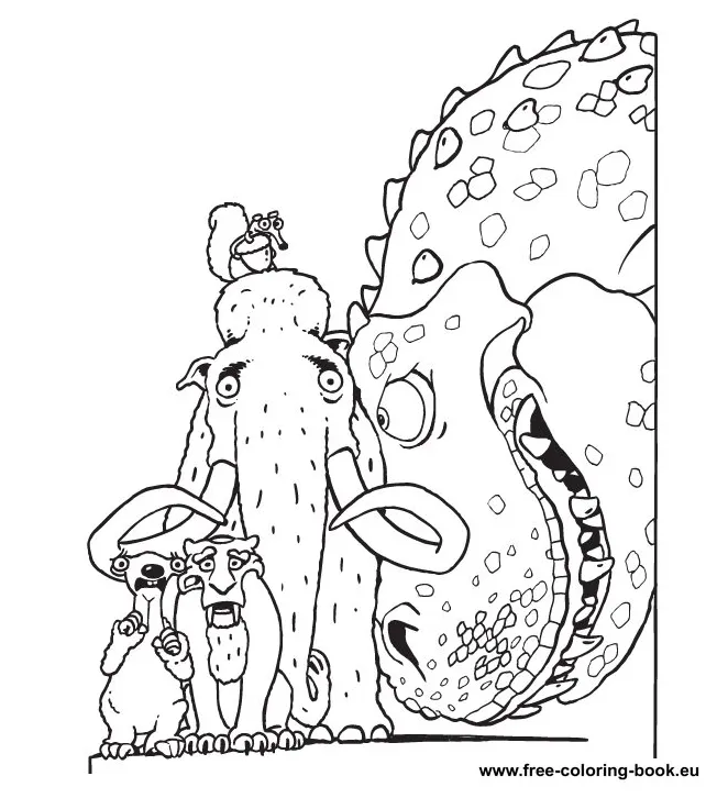 Coloring pages Ice Age - Page 1 - Printable Coloring Pages Online