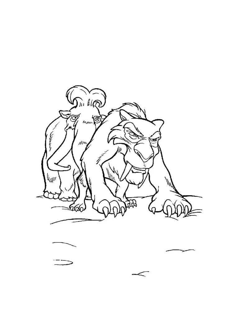 Ice Age coloring pages