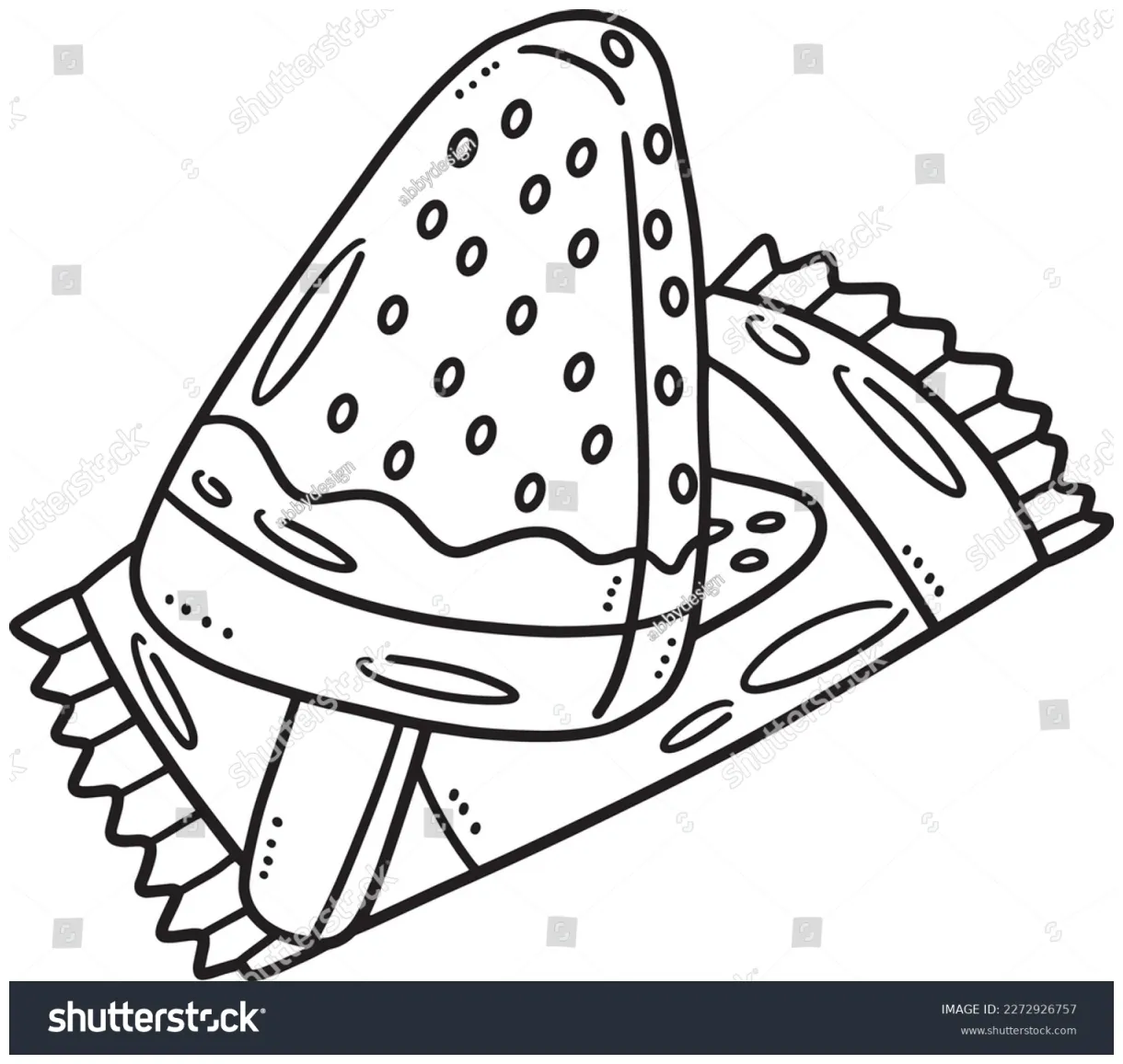 Ice cream isolated coloring page kids stock vector printable coloring page