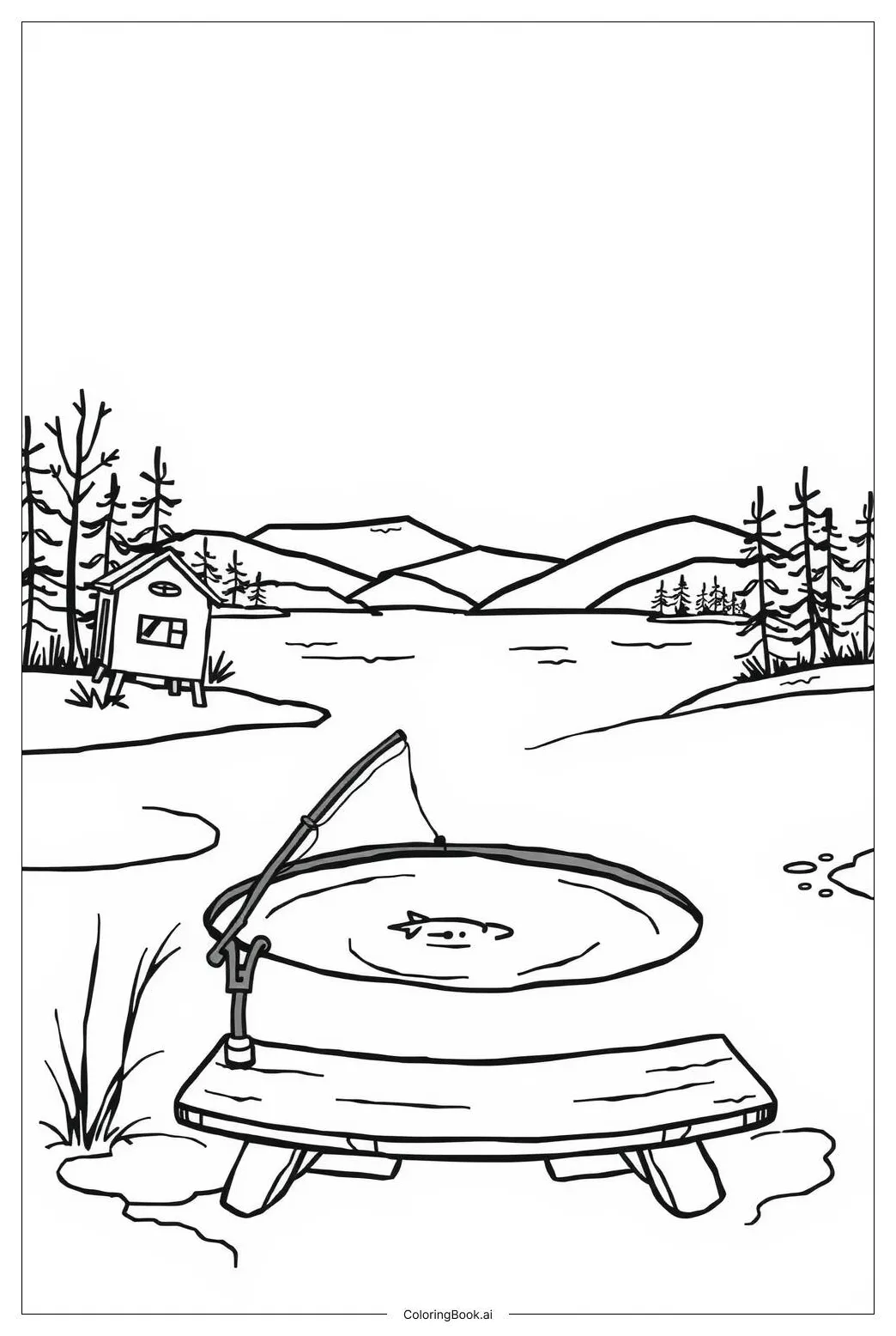 Ice Fishing Coloring Pages [2025]