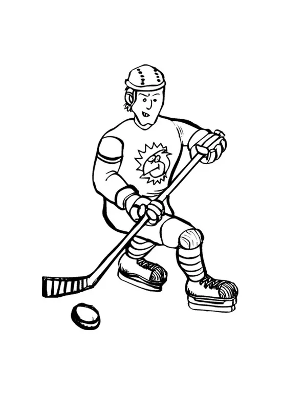 Coloring page ice hockey free printables img 10127