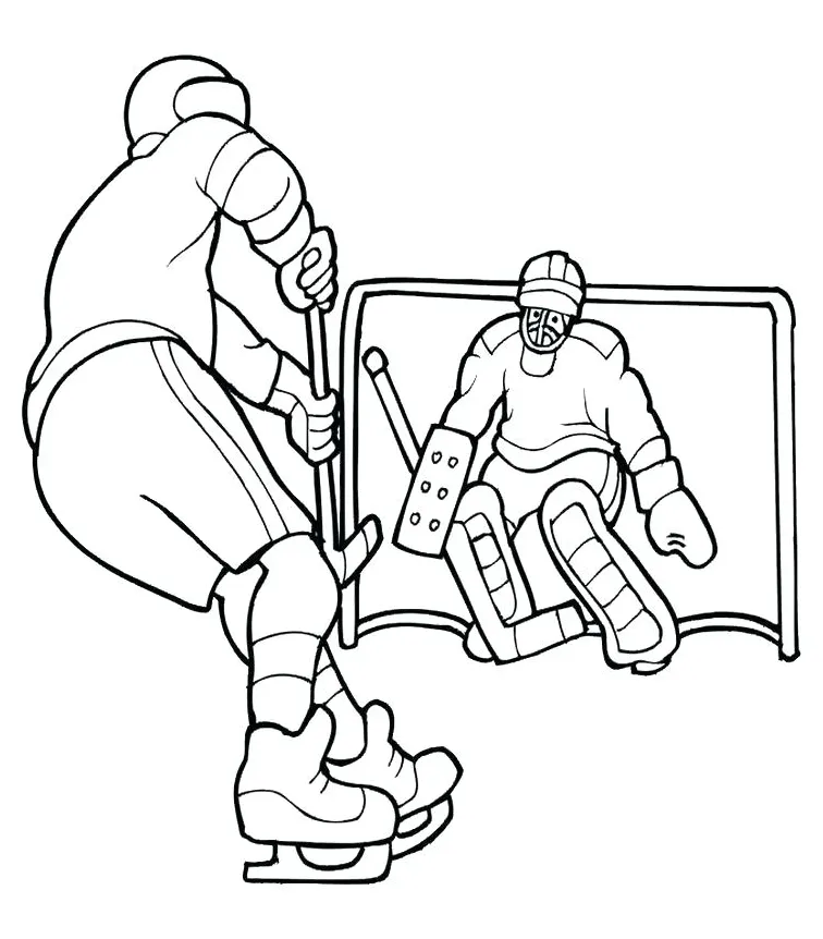 Ice hockey coloring pages at getcolorings free printable