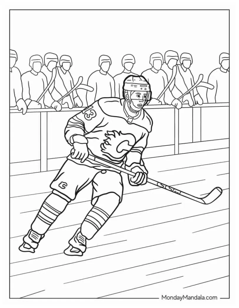 22 hockey & nhl coloring pages free pdf printables printable coloring page