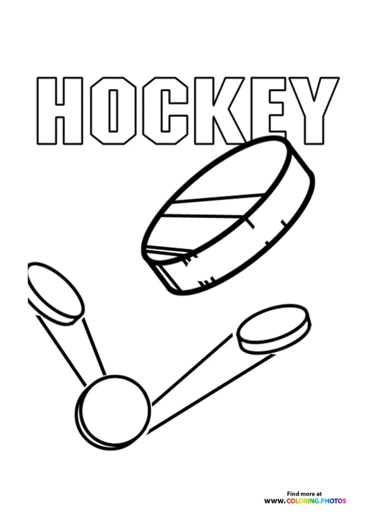 Ice hockey coloring pages for kids 100% free print or download