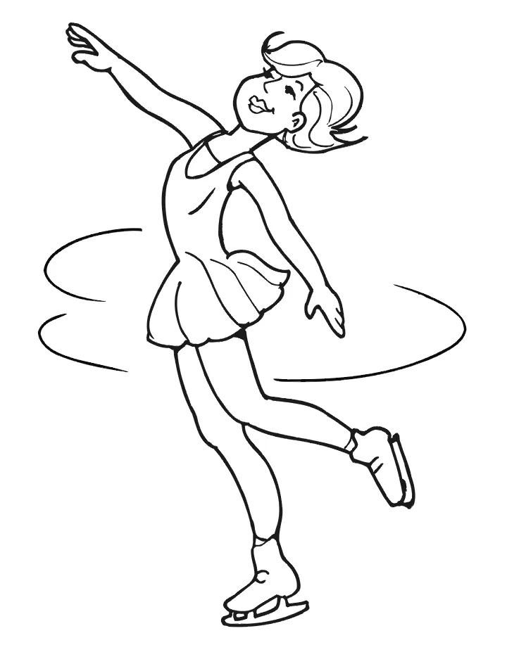 Ice skating coloring pages best coloring pages for kids