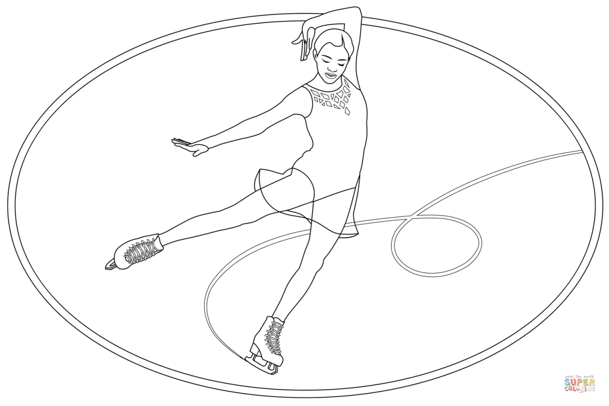 Ice skating coloring page free printable coloring pages printable coloring page