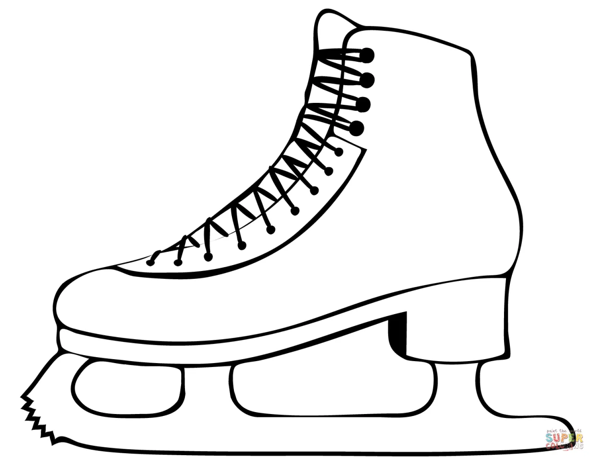 Ice skater coloring page at tanjacquelineblog blog