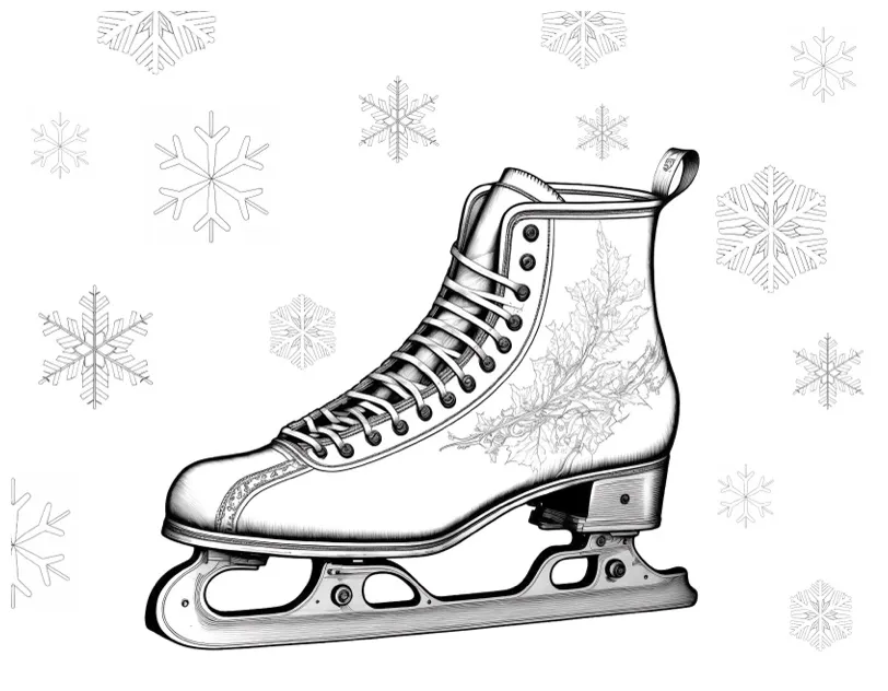 5 Ice Skating Coloring Pages! - The Graphics Fairy