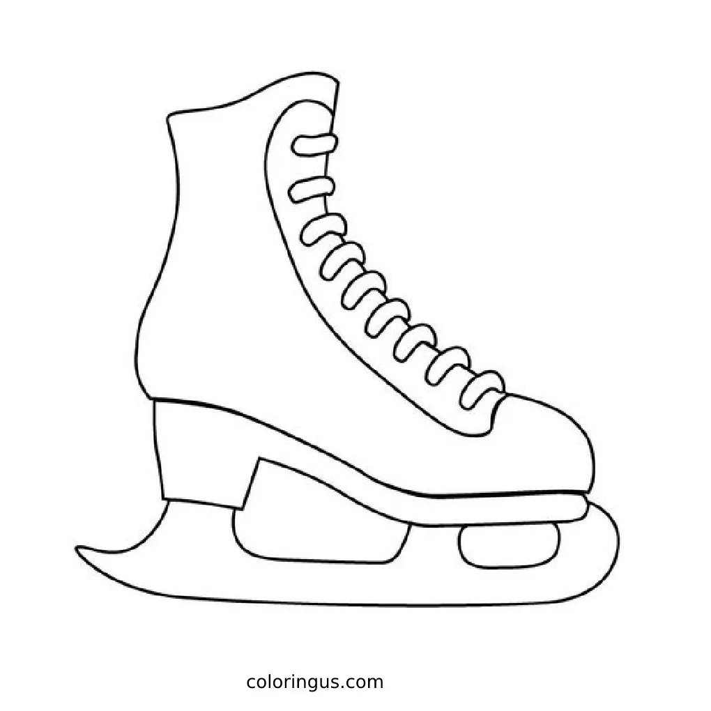 Ice Skating Coloring Page (Free Printable PDF)
