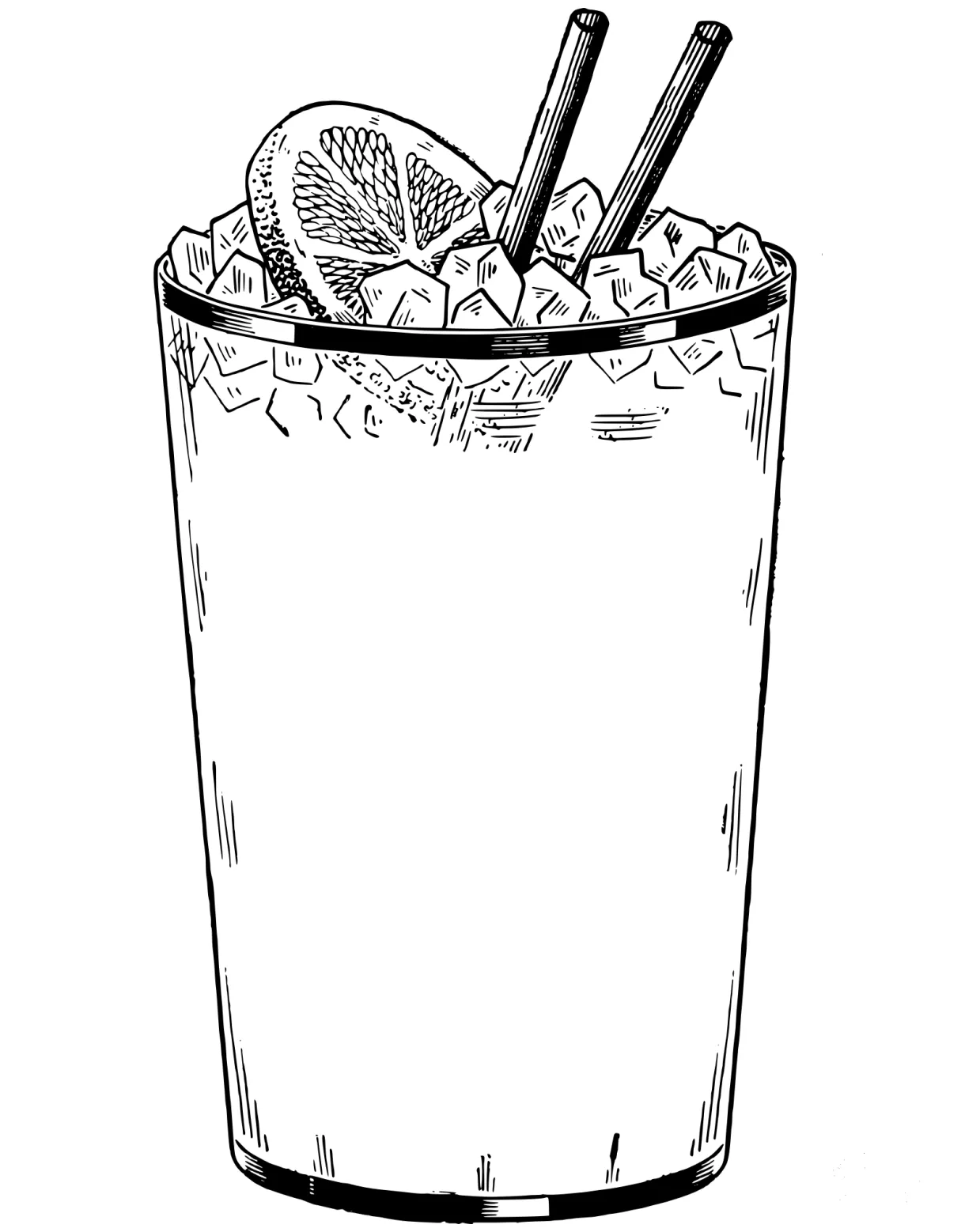 Vintage Ice Tea coloring page - ColouringPages