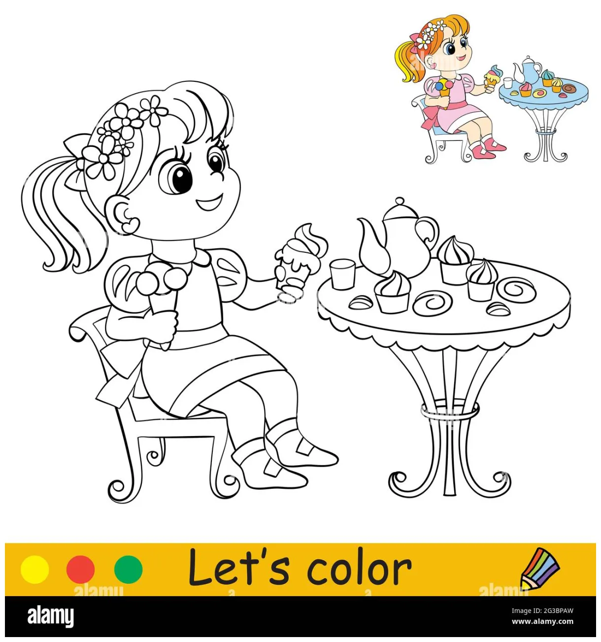 Iced Tea Coloring Pages