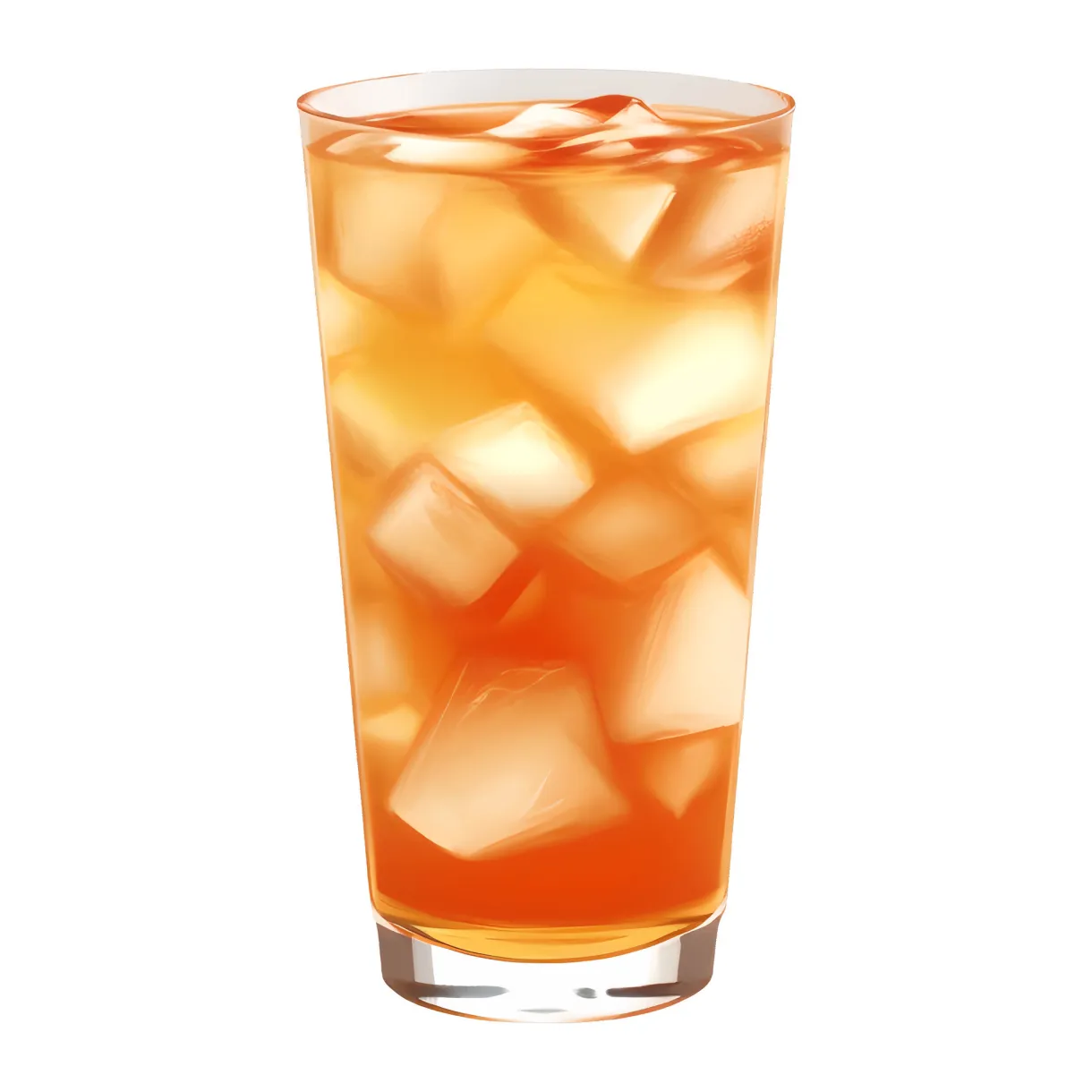 Ice Tea Isolated Detailed Hand Drawn Painting Illustration 28543749