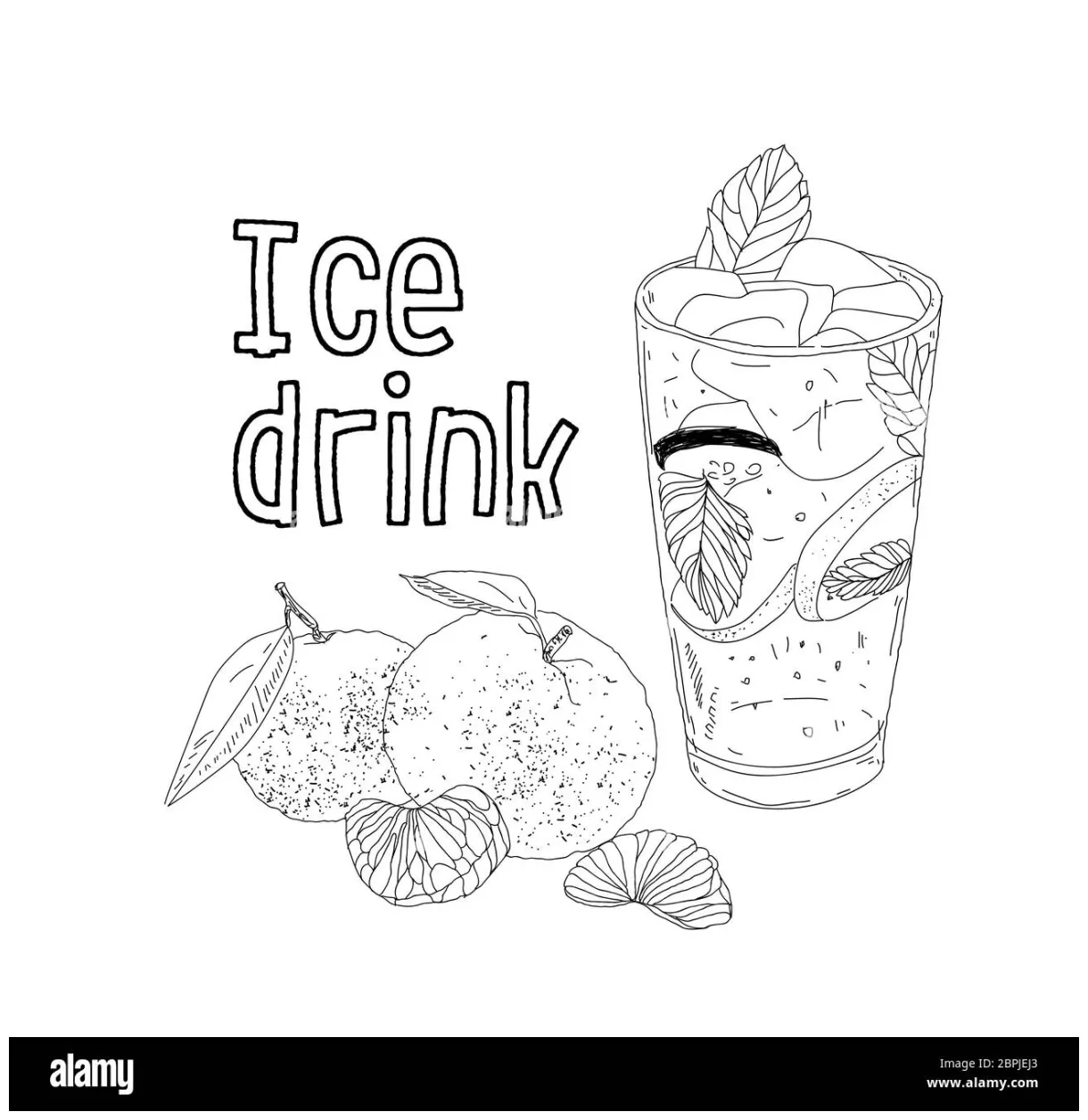 Iced Tea Coloring Pages