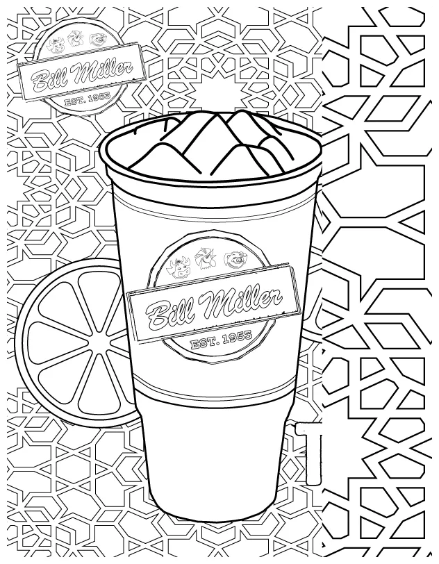 Iced Tea Coloring Pages