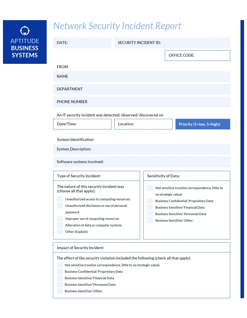 Incident report definition, examples and how to write one
