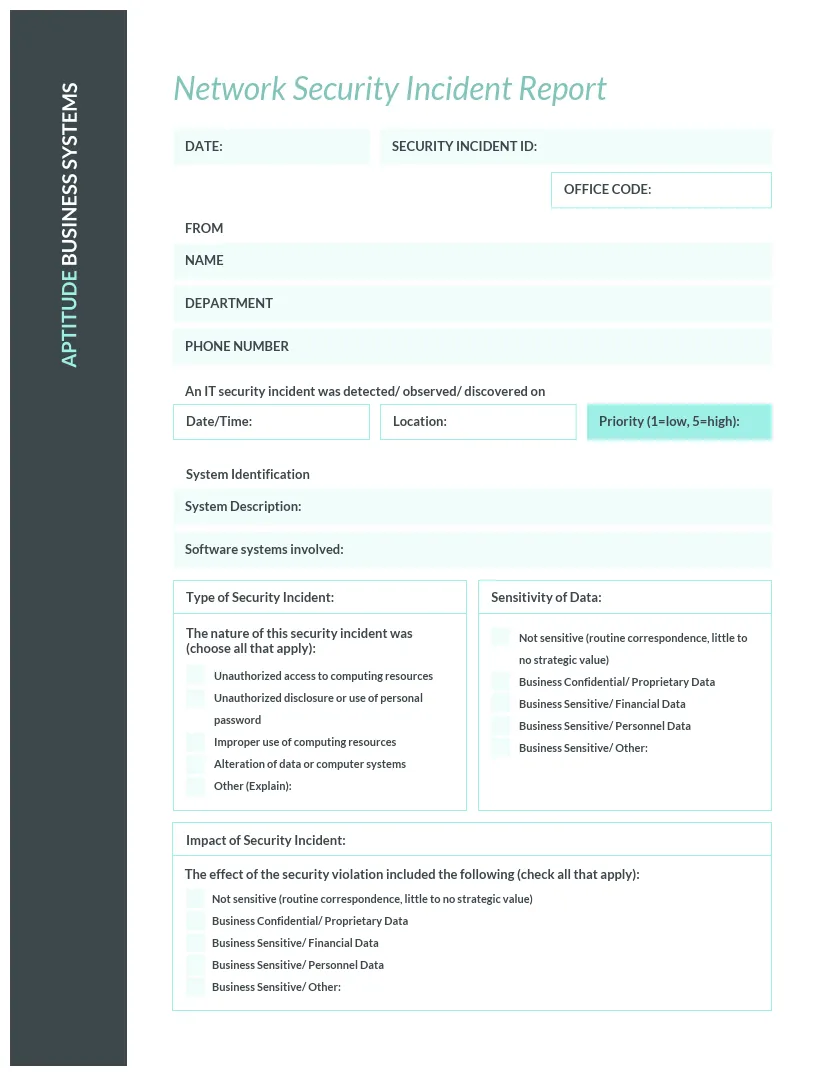 Incident report definition, examples and how to write one