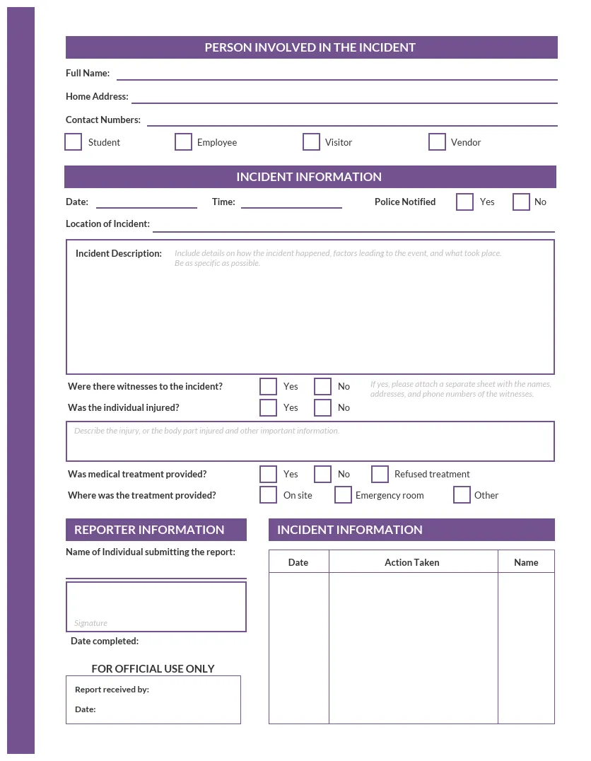 How to write an incident report [+ templates] venngage
