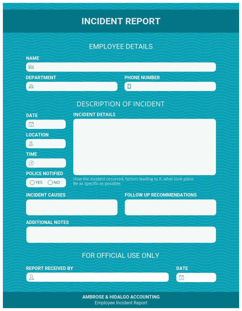 Incident report definition, examples and how to write one