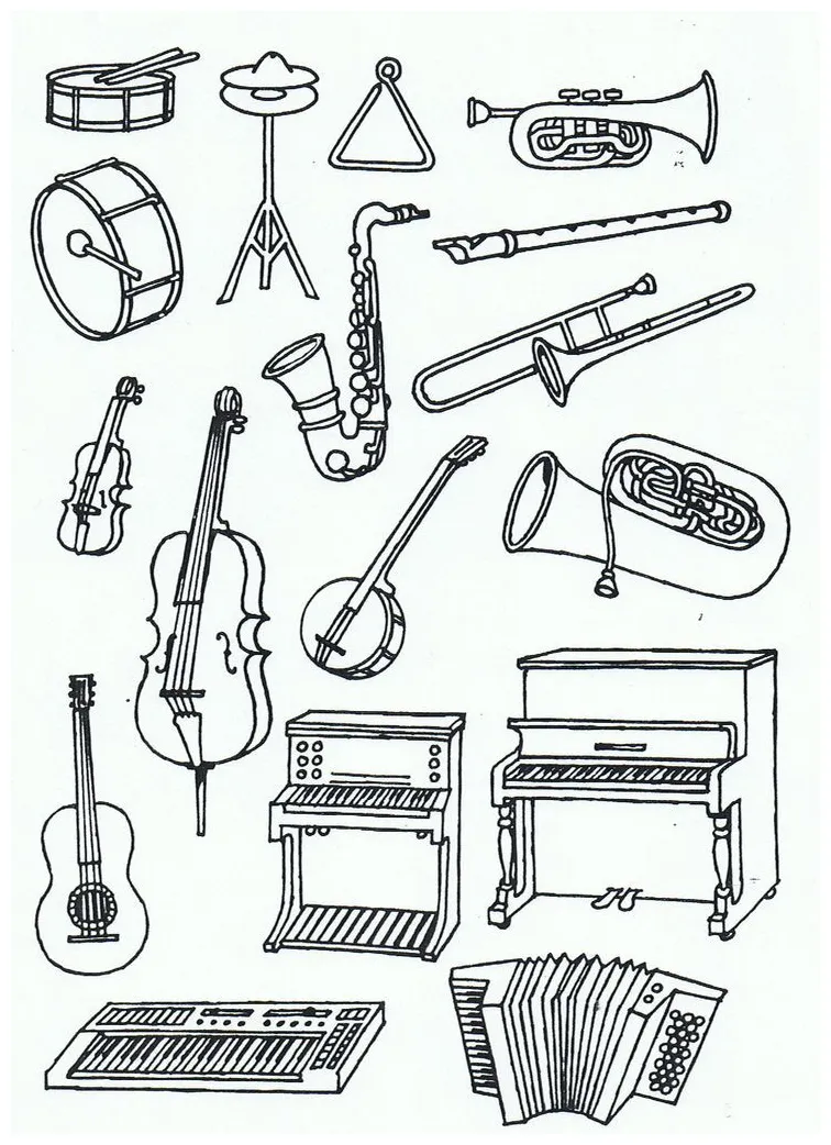 Orchestra instruments printable worksheets
