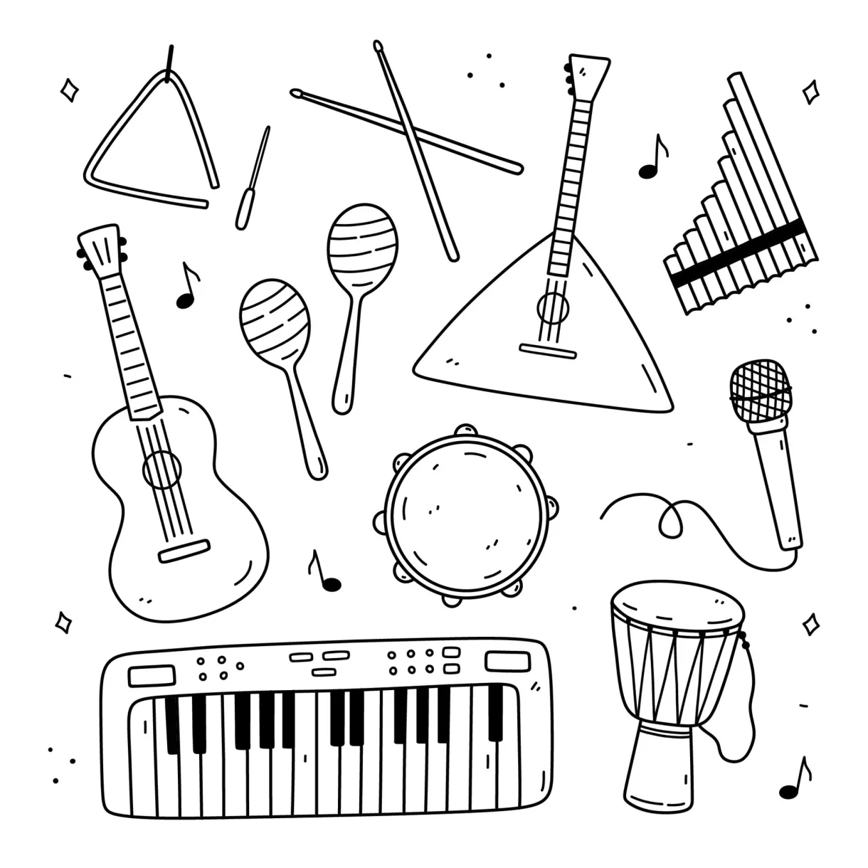 Triangle coloring pages