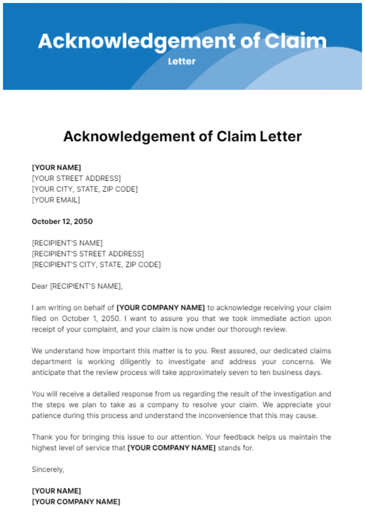 Health Insurance Claim Request Letter Format - Infoupdate.org