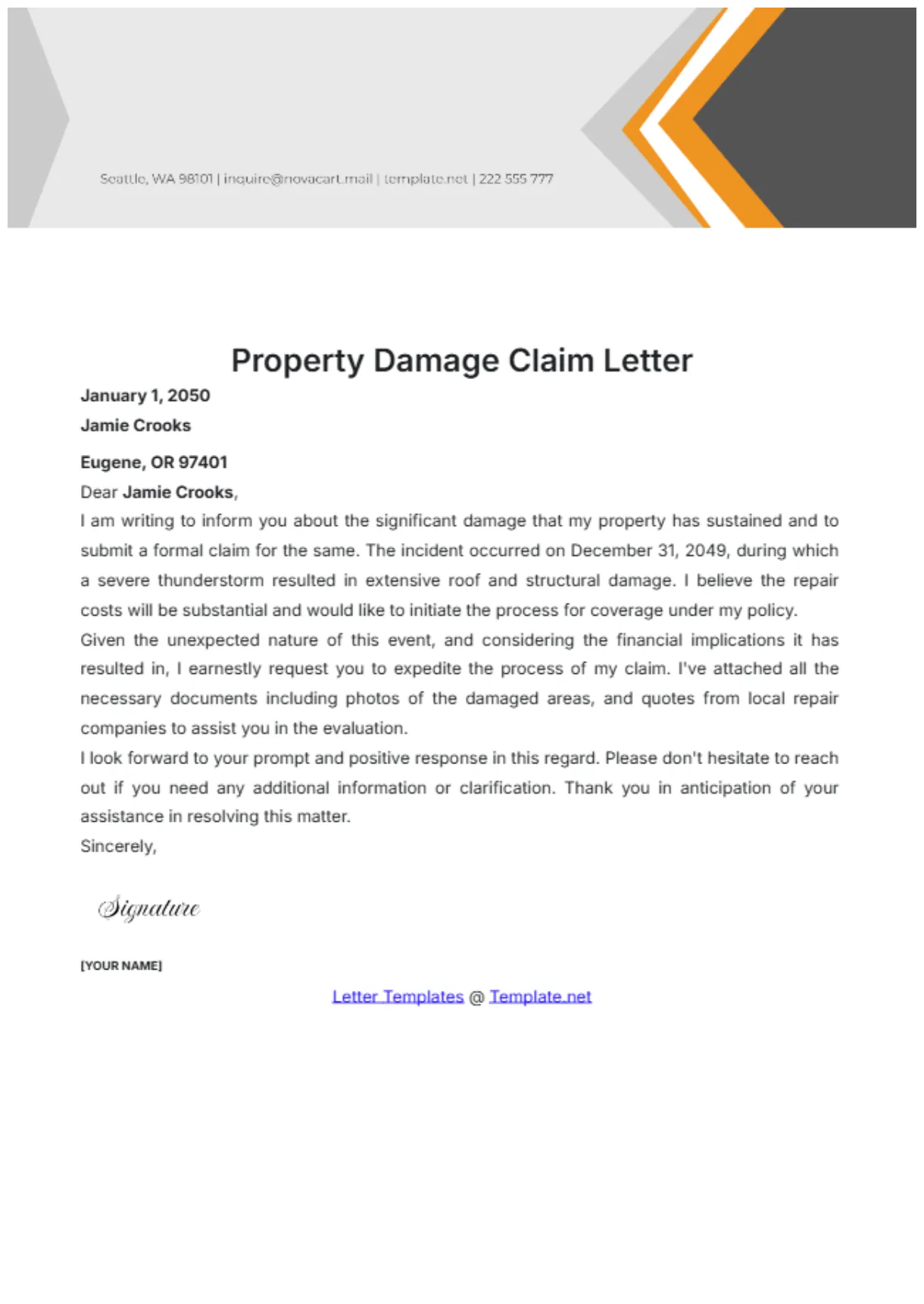 Health Insurance Claim Request Letter Format - Infoupdate.org
