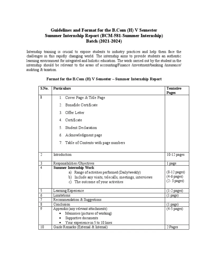 Pdf internship job hunting