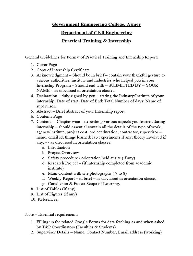 Pdf internship job hunting